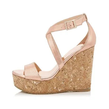2019 New Platform Sandals Wedges Woman in Open toe Cross Tied Strap Fashion Pink Ladies Shoes with Super High Heel 14 cm
2019 New Platform Sandals Wedges Woman in Open toe Cross Tied Strap Fashion Pink Ladies Shoes with Super High Heel 14 cm