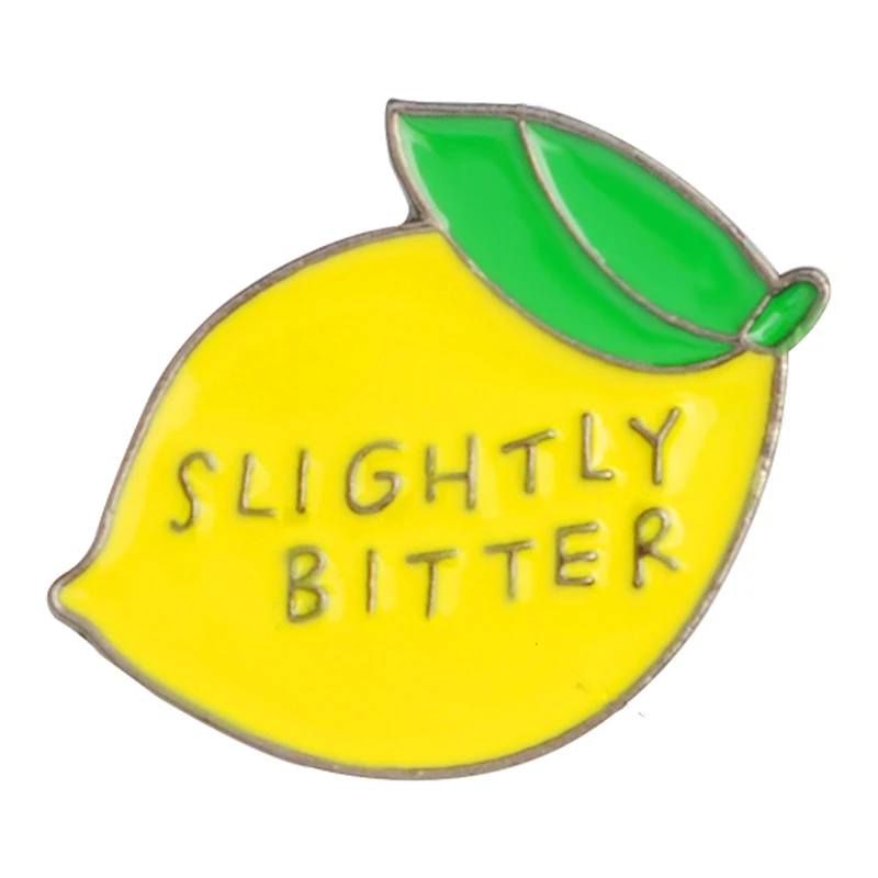 Lemon Enamel Pin Slightly Bitter Fruit Badge Button Brooches Jewelry Gift | Украшения и аксессуары