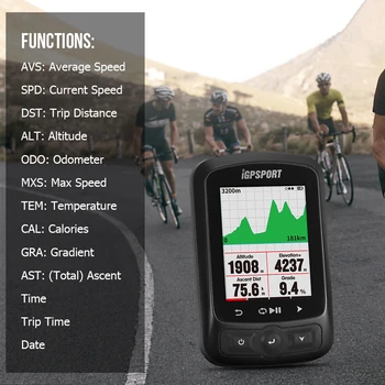 iGPSPORT ANT+ GPS IGS618 Bike Bicycle Bluetooth Wireless Stopwatch Waterproof IPX7 Wireless Cycling Speedometer with Road Map
iGPSPORT ANT+ GPS IGS618 Bike Bicycle Bluetooth Wireless Stopwatch Waterproof IPX7 Wireless Cycling Speedometer with Road Map