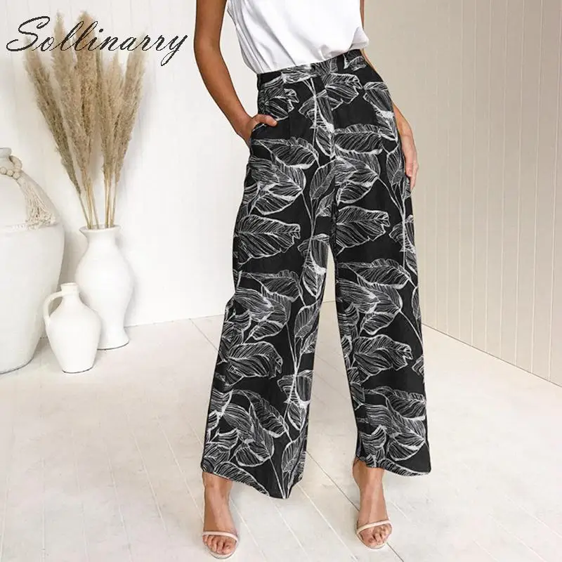 Sollinarry New Print Boho Female Casual Long Pants Summer High Waist Wide Leg Stylish Trousers Women Boho Vintage Pants Holiday
Sollinarry New Print Boho Female Casual Long Pants Summer High Waist Wide Leg Stylish Trousers Women Boho Vintage Pants Holiday