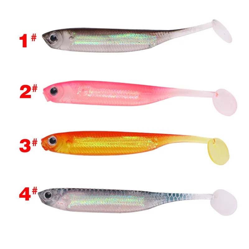 5Pcs/lot 3D Eyes Silicon Soft Fishing Bait Lure 7cm/2.2gLifelike Sea Fishing Bass Hooks Wobblers Soft Lures Pesca
5Pcs/lot 3D Eyes Silicon Soft Fishing Bait Lure 7cm/2.2gLifelike Sea Fishing Bass Hooks Wobblers Soft Lures Pesca