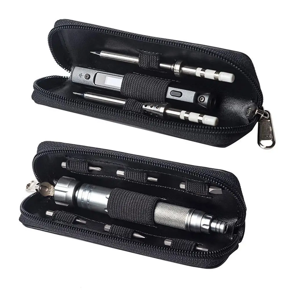 1* Storage Bag Organizer For TS100 Soldering Iron ES120 ES121 Electric Screwdriver (Tools Not Included)
1* Storage Bag Organizer For TS100 Soldering Iron ES120 ES121 Electric Screwdriver (Tools Not Included)