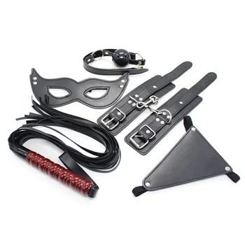 Handcuffs Gag Whip Collar Eye Mask Erotic Toy PU Leather Fetish Bondage Restraint Couples Exotic Accessories
Handcuffs Gag Whip Collar Eye Mask Erotic Toy PU Leather Fetish Bondage Restraint Couples Exotic Accessories