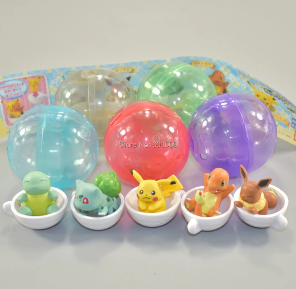 5Pcs/set Charmander Bulbasaur Squirtle Pikachu Eevee 3CM Gashapon Action Figures #H Retail
5Pcs/set Charmander Bulbasaur Squirtle Pikachu Eevee 3CM Gashapon Action Figures #H Retail