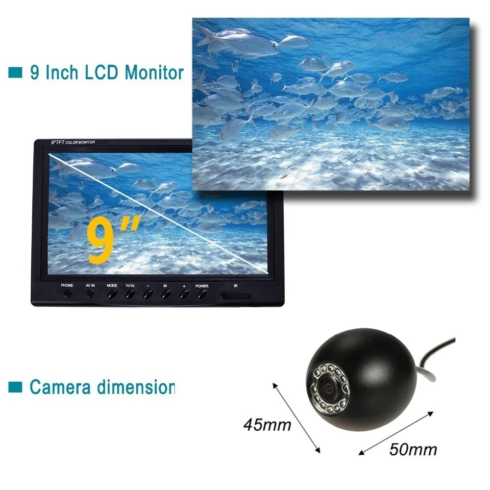 Рыболокатор SYANSPAN 9 дюймов IP68 HD, камера для подводной рыбалки с 12 белыми/ИК инфракрасными светодиодами, видеозапись, издание
Рыболокатор SYANSPAN 9 дюймов IP68 HD, камера для подводной рыбалки с 12 белыми/ИК инфракрасными светодиодами, видеозапись, издание