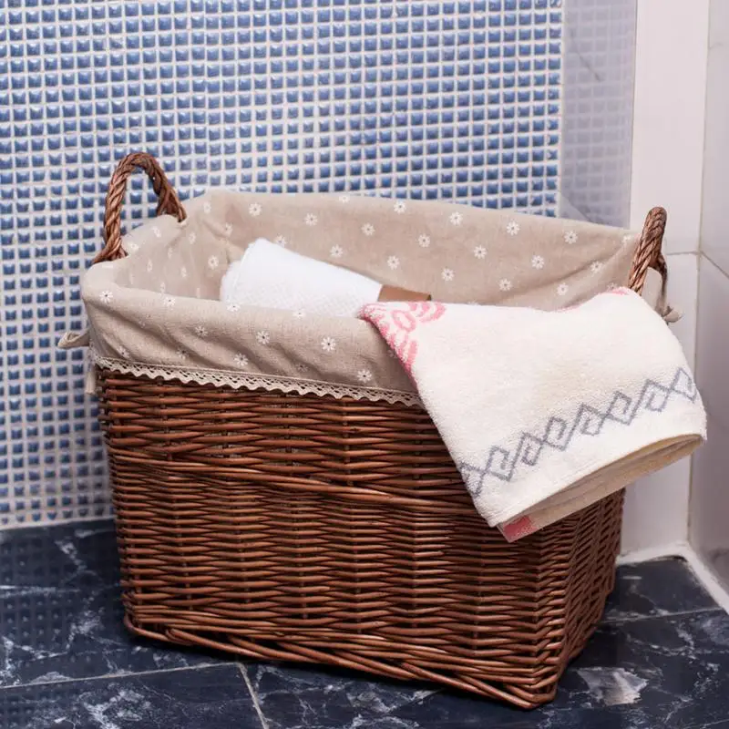 Storage Clothes Basket Large Dirty Clothes Basket Rattan Weaved Toys Clothing Storage Bucket Laundry Organizer with Cover
Storage Clothes Basket Large Dirty Clothes Basket Rattan Weaved Toys Clothing Storage Bucket Laundry Organizer with Cover