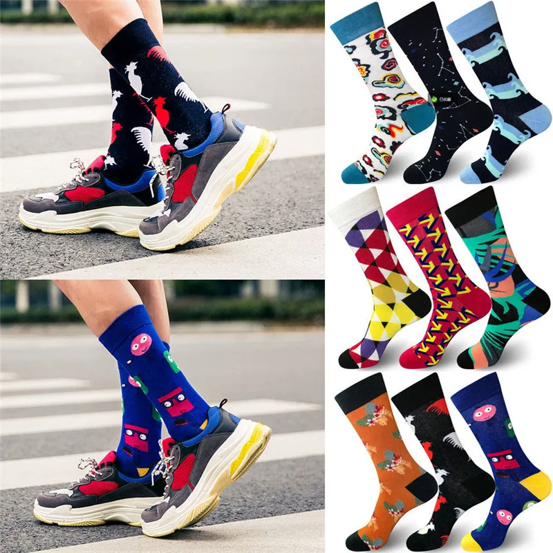 2018 Brand New High Quality Fashion Mens Cotton Socks Combed Cotton Sock Novelty Printed Socks 1Pcs
2018 Brand New High Quality Fashion Mens Cotton Socks Combed Cotton Sock Novelty Printed Socks 1Pcs