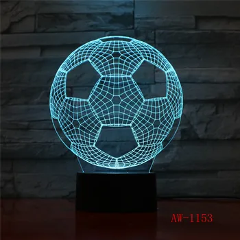 3D Stylish LED Lamp Touch Sensor Football Shaped 3D Night Light for Soccer Sports Fans Best Gift 7 Color Lighting Lamp AW-1153
3D Stylish LED Lamp Touch Sensor Football Shaped 3D Night Light for Soccer Sports Fans Best Gift 7 Color Lighting Lamp AW-1153