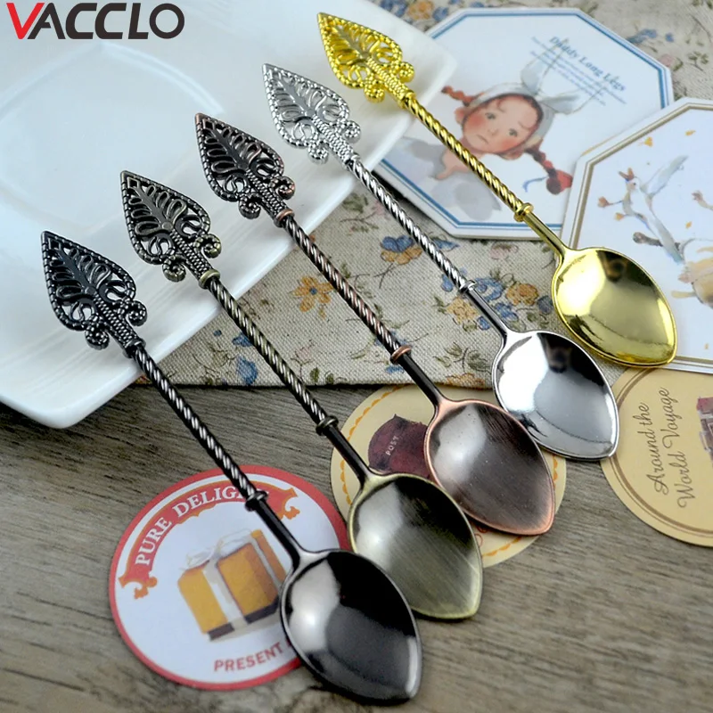 Vacclo 1pc Coffee Accessories Retro Coffee Spoon Sugar Tea Dessert Cake Cutlery Kitchen Tableware Coffee Scoop Cafe Acessorios
Vacclo 1pc Coffee Accessories Retro Coffee Spoon Sugar Tea Dessert Cake Cutlery Kitchen Tableware Coffee Scoop Cafe Acessorios
