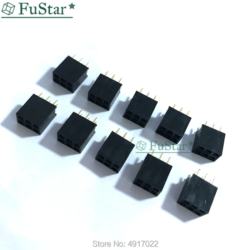 50PCS 2x3 6 Pin 2.54mm Double Row Female Straight Header Pitch Socket Pin Strip 2*3 mm Pin Outlet 2 x 3 Female Header Connector
50PCS 2x3 6 Pin 2.54mm Double Row Female Straight Header Pitch Socket Pin Strip 2*3 mm Pin Outlet 2 x 3 Female Header Connector
