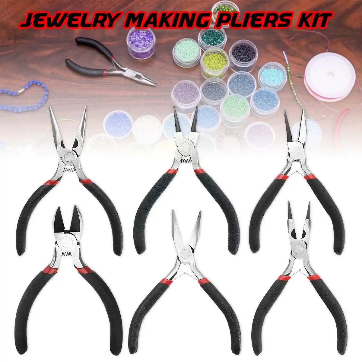 Jewelry Beading Making Mini Pliers Craft DIY Hand Tools Wire Bending Beads Plier Electrician Repair Round Nose/Wire Bending
Jewelry Beading Making Mini Pliers Craft DIY Hand Tools Wire Bending Beads Plier Electrician Repair Round Nose/Wire Bending