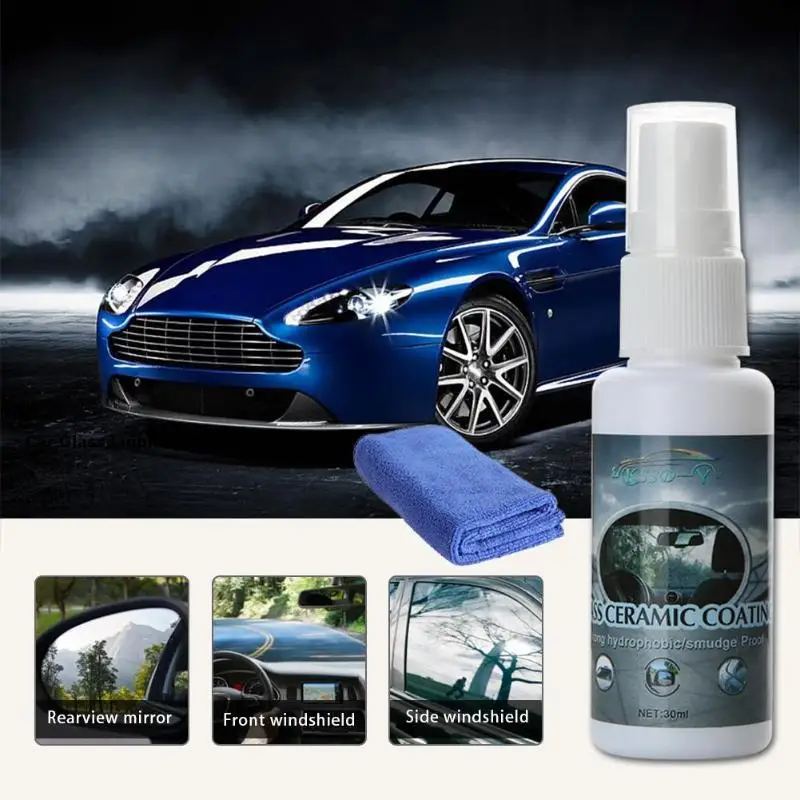 30mL Water Repellent Car Glass Coating Liquid Anti Rain Water Repellent Agent with Towel Anti-oil Nano Car Window Cleaner
30mL Water Repellent Car Glass Coating Liquid Anti Rain Water Repellent Agent with Towel Anti-oil Nano Car Window Cleaner