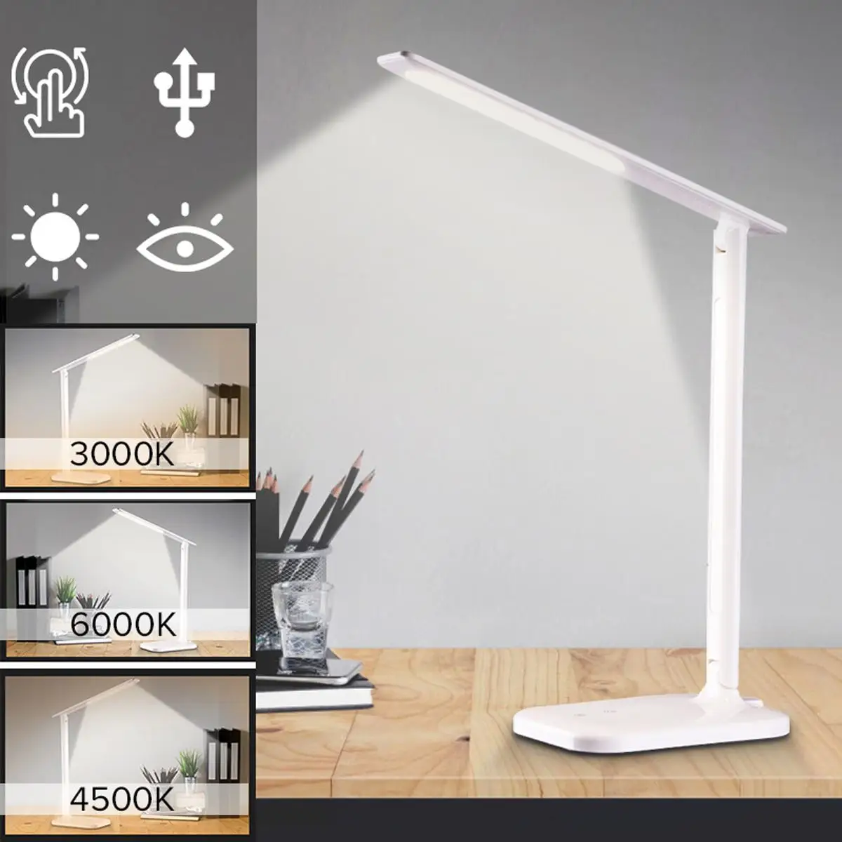Rechargeable 5W 300LM 28LED Table Lamp Lounge Light Bedside Desk Office Work Lighting Flexible Student Reading Study Desk Lamp
Rechargeable 5W 300LM 28LED Table Lamp Lounge Light Bedside Desk Office Work Lighting Flexible Student Reading Study Desk Lamp
