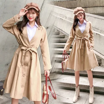 High Quality Autumn Spring Woman Long Trench Plus Size Female Elegant Outwear Overcoat Khaki Loose overcoats 3xl 4xl 5xl
High Quality Autumn Spring Woman Long Trench Plus Size Female Elegant Outwear Overcoat Khaki Loose overcoats 3xl 4xl 5xl