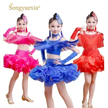 Songyuexia New Children Latin Dance Dress Salsa Tango Ballroom Costumes Sequined Tassels Dancwear Girl Latin 3 Colors 110-160cm
Songyuexia New Children Latin Dance Dress Salsa Tango Ballroom Costumes Sequined Tassels Dancwear Girl Latin 3 Colors 110-160cm