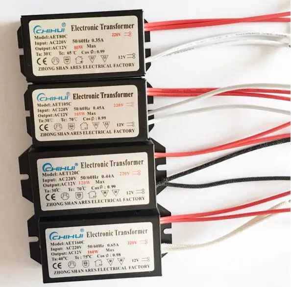 3 years warrnty Electronic Transformer AC 220V AC12V for Halogen Lamp Crystal G4 Light Bulb 20W 40W 50W 60W 80W 105W 120W 160W
3 years warrnty Electronic Transformer AC 220V AC12V for Halogen Lamp Crystal G4 Light Bulb 20W 40W 50W 60W 80W 105W 120W 160W
