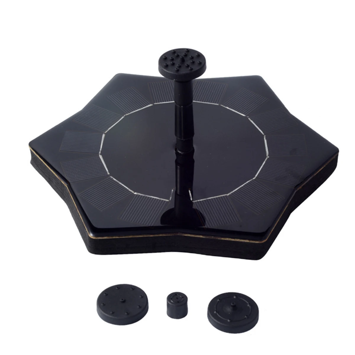 4 Different Spray Nozzle Solar Fountain Pump Free Standing Fountain Pump Solar Panel Kit Water Pump for Birdbath Garden
4 Different Spray Nozzle Solar Fountain Pump Free Standing Fountain Pump Solar Panel Kit Water Pump for Birdbath Garden