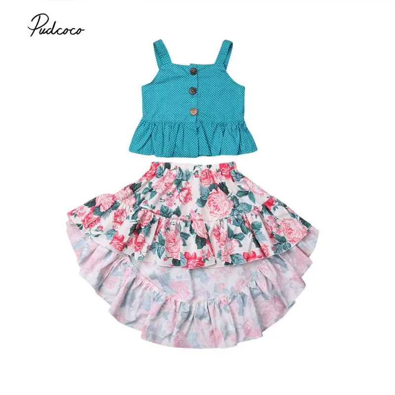 2019 Brand Princess Baby Girls Dress Set Kids Clothes Summer Vest Top+Long Floral Skirt Floral Boho 2Pcs Holiday Clothes 2-7T
2019 Brand Princess Baby Girls Dress Set Kids Clothes Summer Vest Top+Long Floral Skirt Floral Boho 2Pcs Holiday Clothes 2-7T