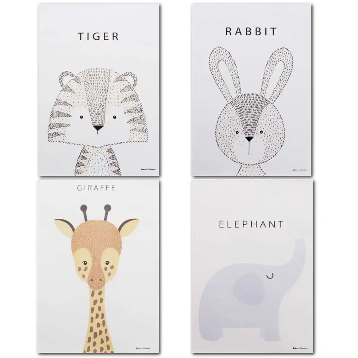 21*30cm Nordic Style Canvas Poster Wall Art Print Animal Tiger Rabbit Fox Elephant Hanging Painting For Babyroom Decor Frameless
21*30cm Nordic Style Canvas Poster Wall Art Print Animal Tiger Rabbit Fox Elephant Hanging Painting For Babyroom Decor Frameless