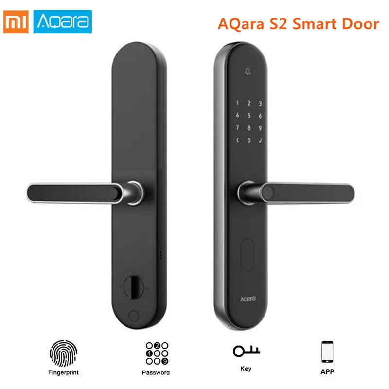 Оригинальный умный дверной замок Aqara S2 работает с приложением Mi Home блокировка без