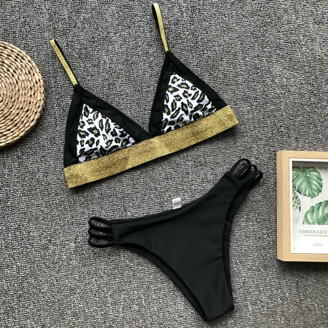 Hot 2019 New Women Bikini Set Leopard Printed Sequins Chic Bra Beachwear Thong V Swimwear Swimsuit Bikinis Set
Hot 2019 New Women Bikini Set Leopard Printed Sequins Chic Bra Beachwear Thong V Swimwear Swimsuit Bikinis Set