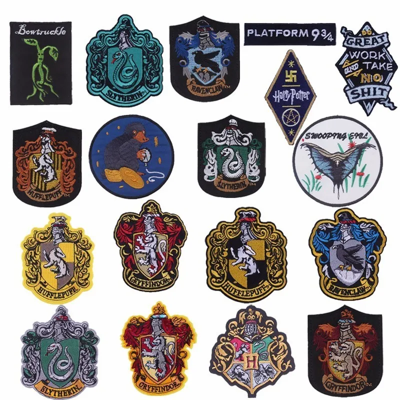 Pulaqi Harry Potter Patches for Clothing Iron On Magic Academy Badge Ravenclaw Gryffindor Slytherin Hufflepuff Diy Stickers H
Pulaqi Harry Potter Patches for Clothing Iron On Magic Academy Badge Ravenclaw Gryffindor Slytherin Hufflepuff Diy Stickers H