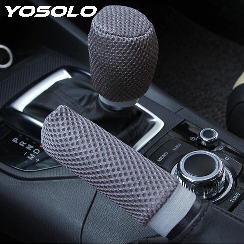 YOSOLO 2pcs/set Car Handbrake Grips Car-styling Hand Brake Cover Sleeve Universal Anti-slip Hand Brake Gear Shift Knob Cover
YOSOLO 2pcs/set Car Handbrake Grips Car-styling Hand Brake Cover Sleeve Universal Anti-slip Hand Brake Gear Shift Knob Cover