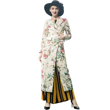 Trench Coat for Women Windbreaker Spring Autumn Long Coat Women Double Breasted Overcoat Runway Maxi Coat 9090
Trench Coat for Women Windbreaker Spring Autumn Long Coat Women Double Breasted Overcoat Runway Maxi Coat 9090