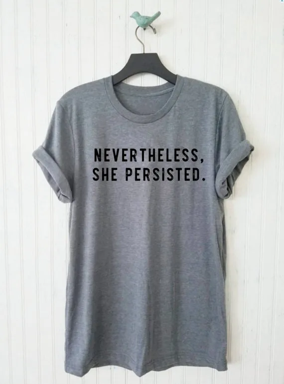 Nevertheless, She Persisted Unisex Tee, Men and Women's Feminist Elizabeth Warren Shirt Political Shirt Feminism Tshirt-J036
Nevertheless, She Persisted Unisex Tee, Men and Women's Feminist Elizabeth Warren Shirt Political Shirt Feminism Tshirt-J036