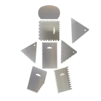 8pcs Cake Scraper Aluminum Decorating Comb Design Cake Side Icing Scraper Cake Icing Smoother Edge Set
8pcs Cake Scraper Aluminum Decorating Comb Design Cake Side Icing Scraper Cake Icing Smoother Edge Set