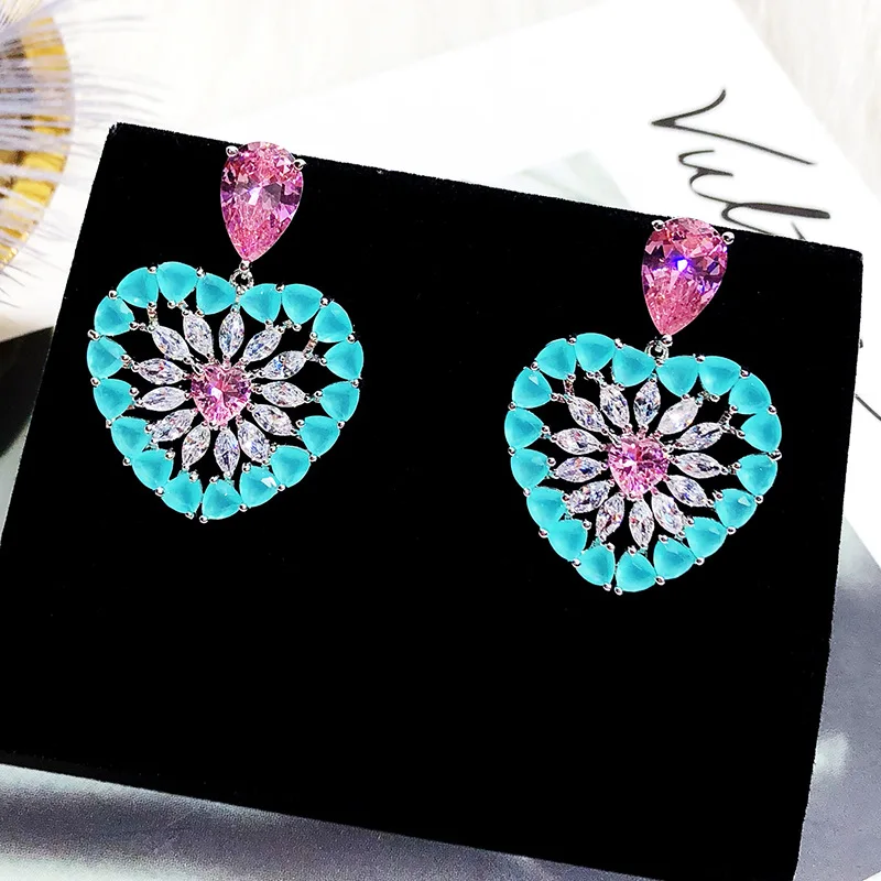 Trendy Crystal Cubic Zirconia CZ Copper Drop Earring for Women Girl Prom Party Pierced Earring Pin accessories Gift 018020
Trendy Crystal Cubic Zirconia CZ Copper Drop Earring for Women Girl Prom Party Pierced Earring Pin accessories Gift 018020