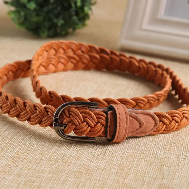 Classic Braided Belt Metal Buckle Hemp Rope Waistband Casual Dress Jeans Woven Waist Belt Female Faux Leather Girdle
Classic Braided Belt Metal Buckle Hemp Rope Waistband Casual Dress Jeans Woven Waist Belt Female Faux Leather Girdle