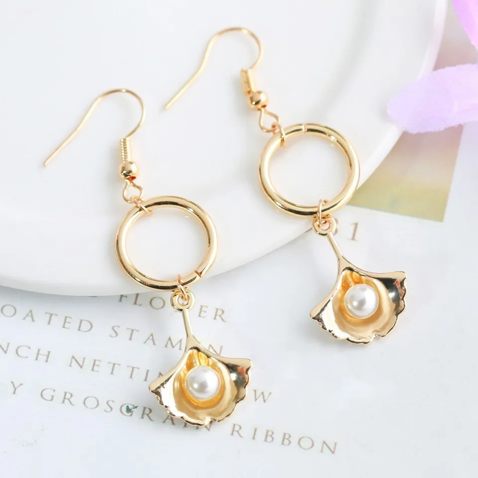 Popular Ginkgo Biloba Women Small Pearl Earrings Fashion Jewelry Gold Elegant Great Quality Long Earrings Birthday Gifts
Popular Ginkgo Biloba Women Small Pearl Earrings Fashion Jewelry Gold Elegant Great Quality Long Earrings Birthday Gifts