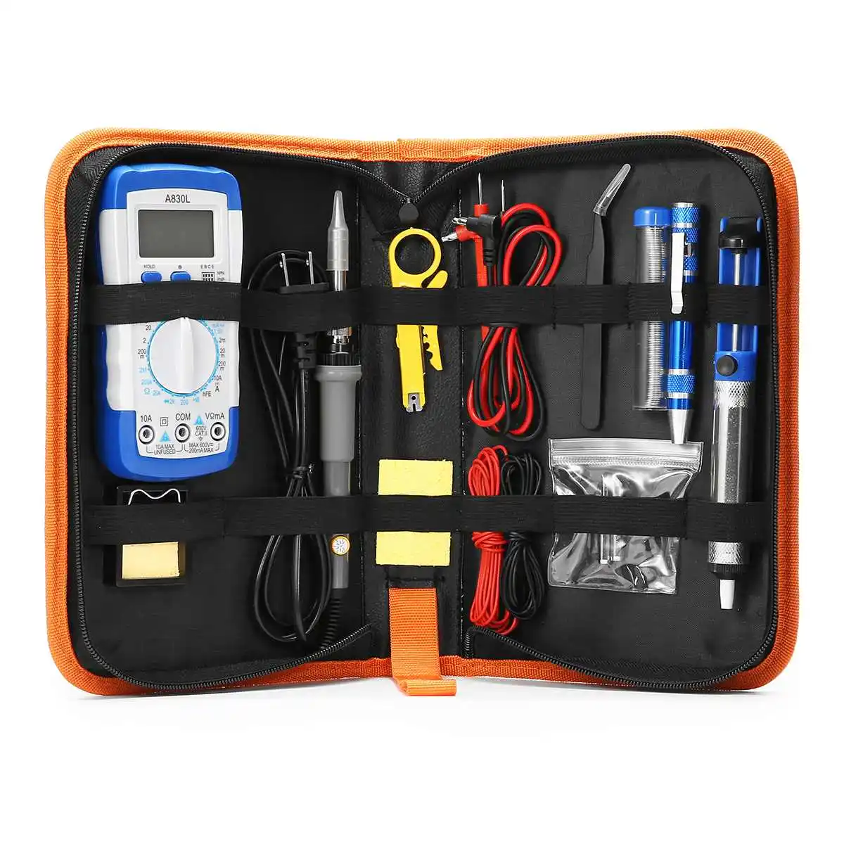 110V/220V 60W 20pcs Electronic Welding Soldering Iron Tool Set Adjustable Temperature 8-in-1 Screwdriver Welding Repair Tool
110V/220V 60W 20pcs Electronic Welding Soldering Iron Tool Set Adjustable Temperature 8-in-1 Screwdriver Welding Repair Tool