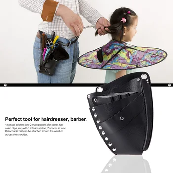 PU Leather Barber Hair Scissor Bag Hairdressing Holster Pouch Holder Case Rivet Clips Bag with Waist Shoulder Belt Hair Tool
PU Leather Barber Hair Scissor Bag Hairdressing Holster Pouch Holder Case Rivet Clips Bag with Waist Shoulder Belt Hair Tool