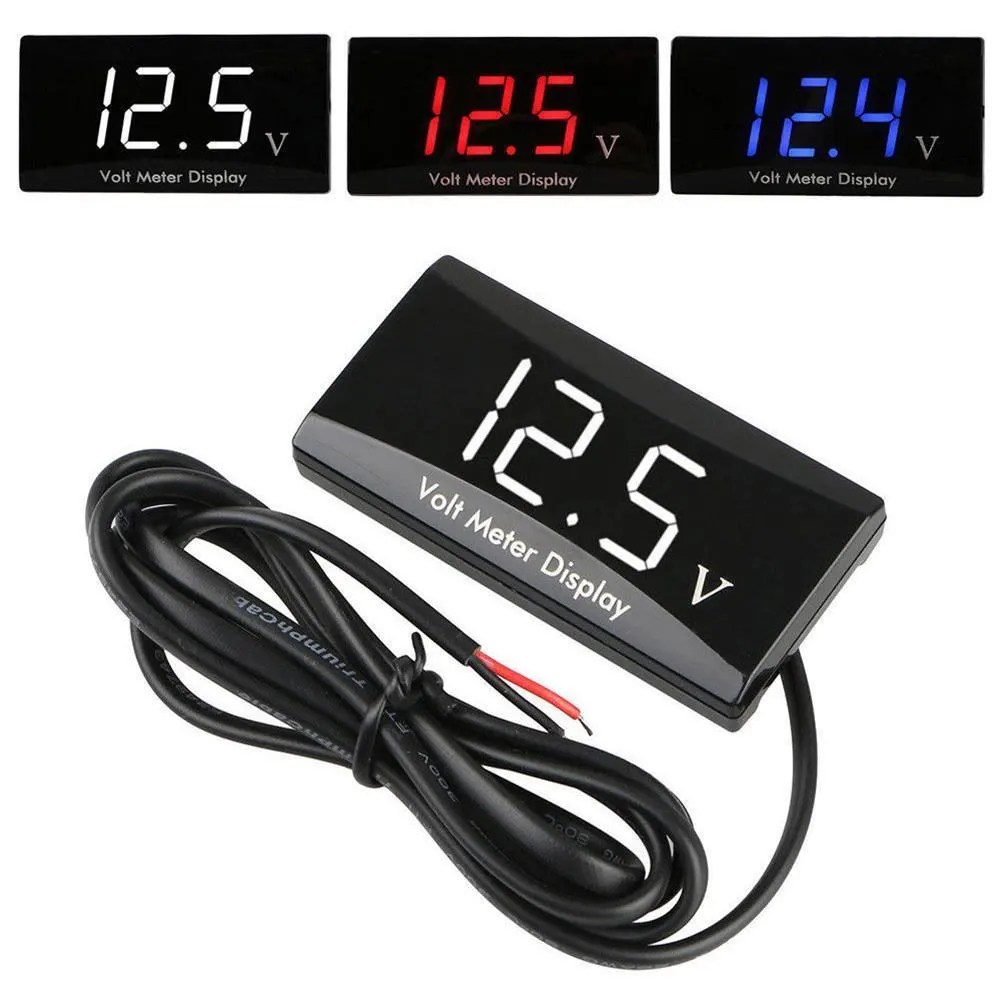 New Car Motorcycle Digital LED Display Voltage Volt Gauge Voltmeter Panel Meter Waterproof digital display voltmeter
New Car Motorcycle Digital LED Display Voltage Volt Gauge Voltmeter Panel Meter Waterproof digital display voltmeter