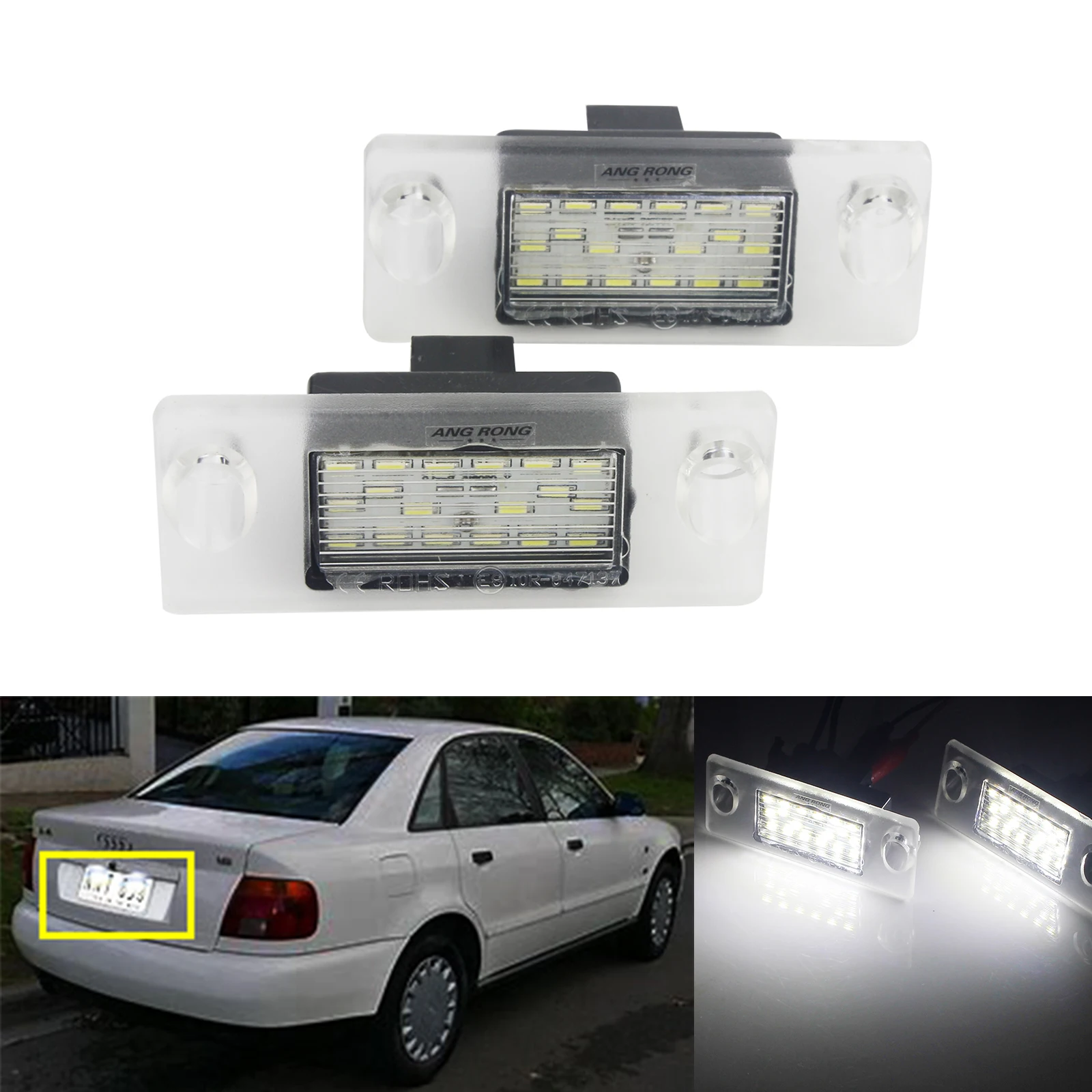 ANGRONG 2x White Canbus LED License Number Plate Light Lamps Canbus For Audi A4 B5 1995-2001
ANGRONG 2x White Canbus LED License Number Plate Light Lamps Canbus For Audi A4 B5 1995-2001