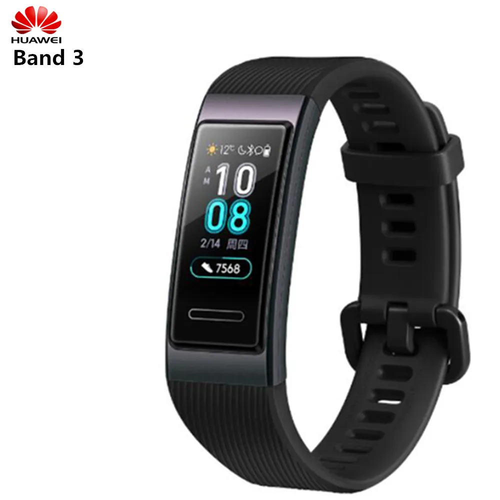 HUAWEI Band 3 Smart Wristband Waterproof 5ATM Heart Rate Monitor Pedometer Bracelet Touch Control Sleep Tracker Sport Watch
HUAWEI Band 3 Smart Wristband Waterproof 5ATM Heart Rate Monitor Pedometer Bracelet Touch Control Sleep Tracker Sport Watch