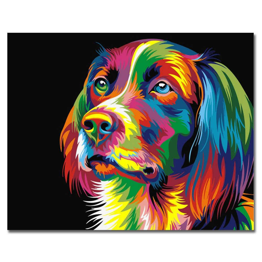 JEYL Colorful Dog Abstract Painting Diy Digital Paintng Modern Animals Wall Art Picture For Home Wall Artwork
JEYL Colorful Dog Abstract Painting Diy Digital Paintng Modern Animals Wall Art Picture For Home Wall Artwork