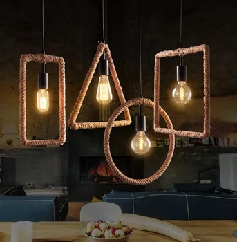 Loft Style Geometric Circle Hemp Rope Droplight Edison Industrial Vintage Pendant Light Fixtures for Dining Room Hanging Lamp
Loft Style Geometric Circle Hemp Rope Droplight Edison Industrial Vintage Pendant Light Fixtures for Dining Room Hanging Lamp