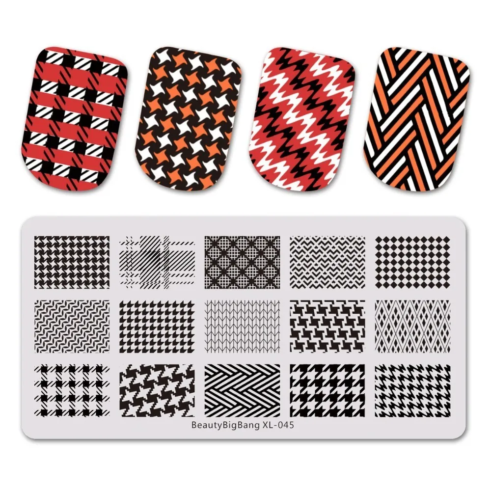 BEAUTYBIGBANG Nail Art Stamp 6*12cm Autumn&Winter Sweater Pattern Rectangle Template Checked Design Image Nail Plate XL-045
BEAUTYBIGBANG Nail Art Stamp 6*12cm Autumn&Winter Sweater Pattern Rectangle Template Checked Design Image Nail Plate XL-045