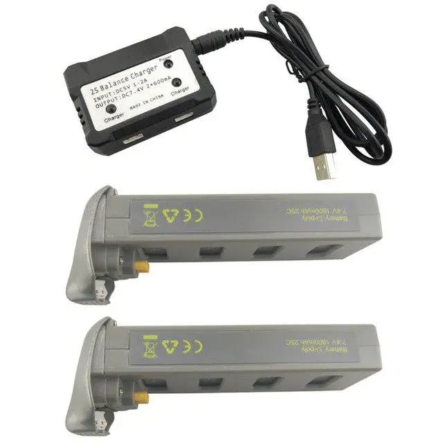 None 7.4V 1800mah Lithium Battery with 2 in 1 Charger for MJX B2SE D80 Brushless Four-axis Aircraft Spare Parts Drone
None 7.4V 1800mah Lithium Battery with 2 in 1 Charger for MJX B2SE D80 Brushless Four-axis Aircraft Spare Parts Drone
