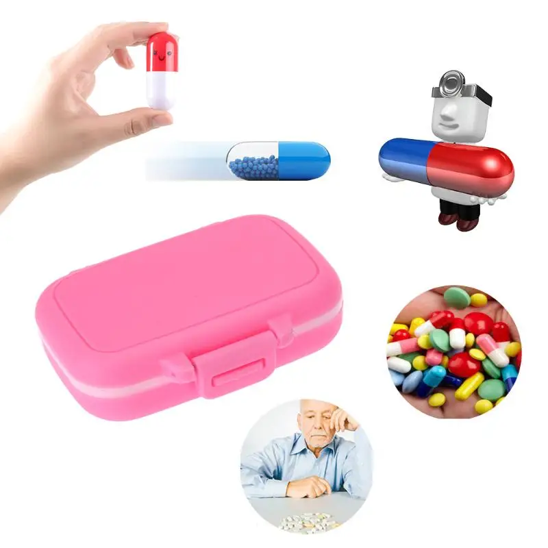 

Portable 3 Grids Pill Case Medicine Boxes Travel Home Medical Jewelry Storage Box Container Home Holder Case