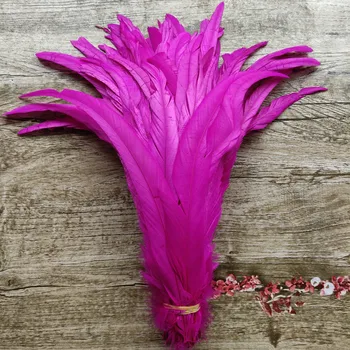 Hot sale! 100pcs/lot beautiful rose Dyed Rooster Tail Feathers 14-16''/35-40cm diy jewelry holiday party supplies
Hot sale! 100pcs/lot beautiful rose Dyed Rooster Tail Feathers 14-16''/35-40cm diy jewelry holiday party supplies