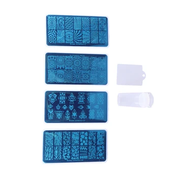 Nail Art Image Plate Multi Styles Mandala Flower Design Manicure Printing 4pcs Nail Stamping Template+ Stamper Scraper Kit
Nail Art Image Plate Multi Styles Mandala Flower Design Manicure Printing 4pcs Nail Stamping Template+ Stamper Scraper Kit