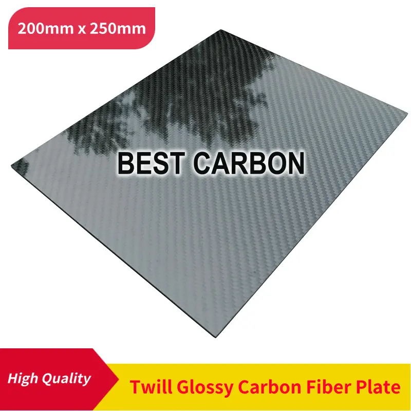 Free Shipping 200mm x 250mm 100% Twill Glossy Carbon Fiber Plate, laminate plate, rigid plate , car board , rc plane plate
Free Shipping 200mm x 250mm 100% Twill Glossy Carbon Fiber Plate, laminate plate, rigid plate , car board , rc plane plate