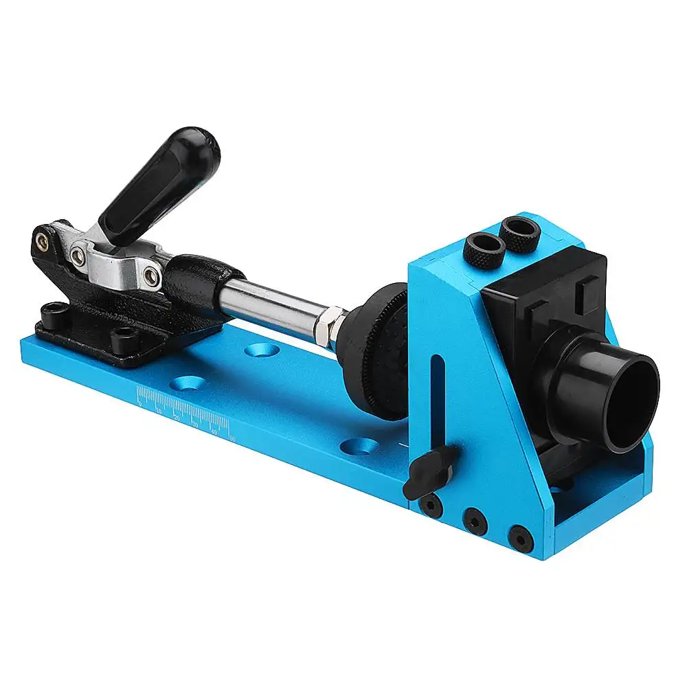 Woodworking Pocket Hole jig System 9.5mm Hole Guide with Toggle Clamp Dust Removal Port 
Woodworking Pocket Hole jig System 9.5mm Hole Guide with Toggle Clamp Dust Removal Port