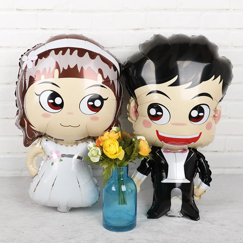 1pc 76*45cm bride groom wedding favors Foil Balloons Mariage boy girl love helium balls valentine's day Event Party Supplies toy
1pc 76*45cm bride groom wedding favors Foil Balloons Mariage boy girl love helium balls valentine's day Event Party Supplies toy