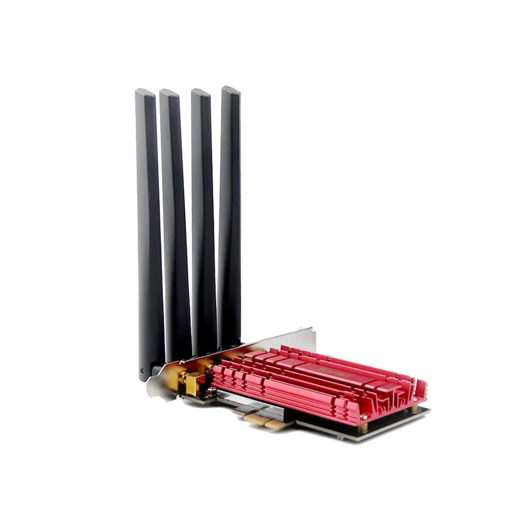 1900 Мбит/с PCI Express беспроводной Wi Fi адаптер настольный красный сети 4 5dBi легко