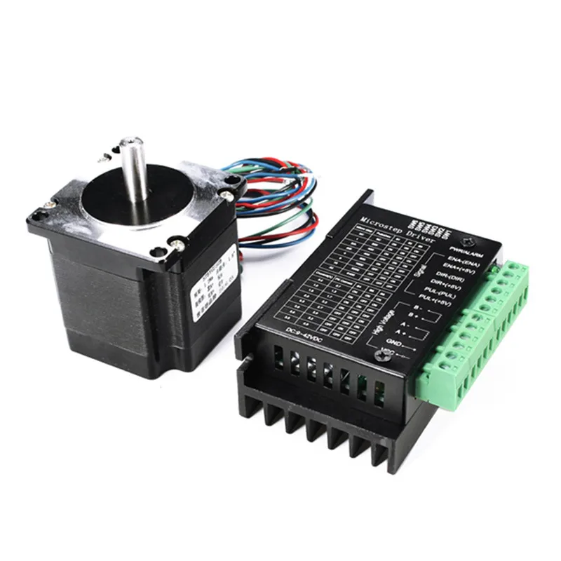Durable 57BYG250B 3A Two-phase 1.2Nm Single-axis 57 Stepper Motor 56mm Length + TB6600 4A 3200 Subdivision Driver Kit
Durable 57BYG250B 3A Two-phase 1.2Nm Single-axis 57 Stepper Motor 56mm Length + TB6600 4A 3200 Subdivision Driver Kit